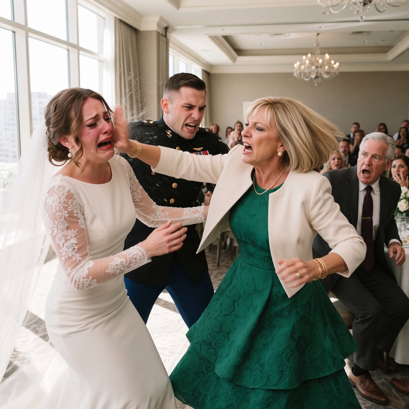 At my own wedding, my mother-in-law slapped me in front of 200 guests and said, “You married above your station. Don’t forget it.”