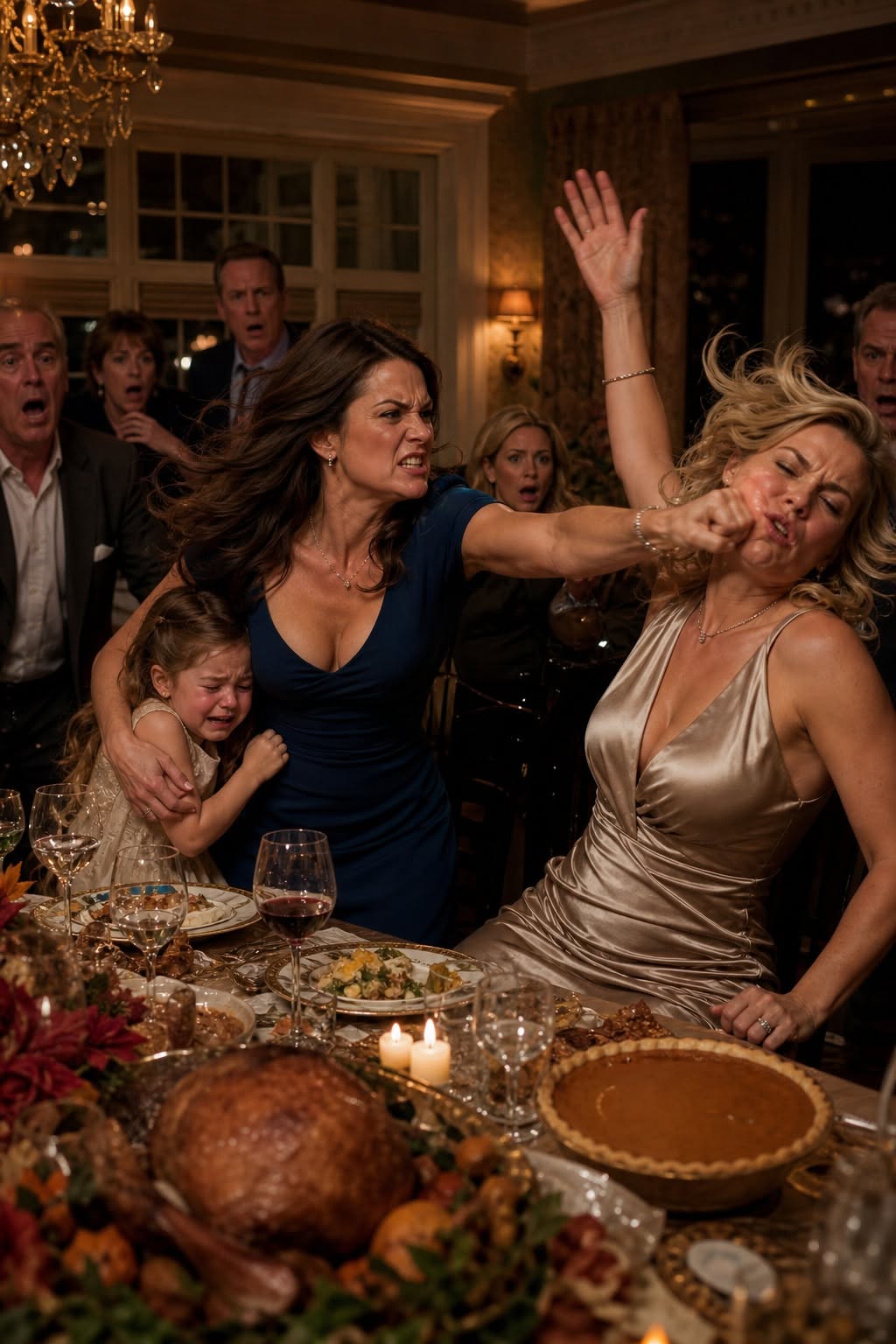 My Sister-in-Law Slapped My Five-Year-Old Daughter at Thanksgiving and Called Her a Brat—So I Hit Back, Walked Out, and One Phone Call Shattered Their Perfect Family Forever...