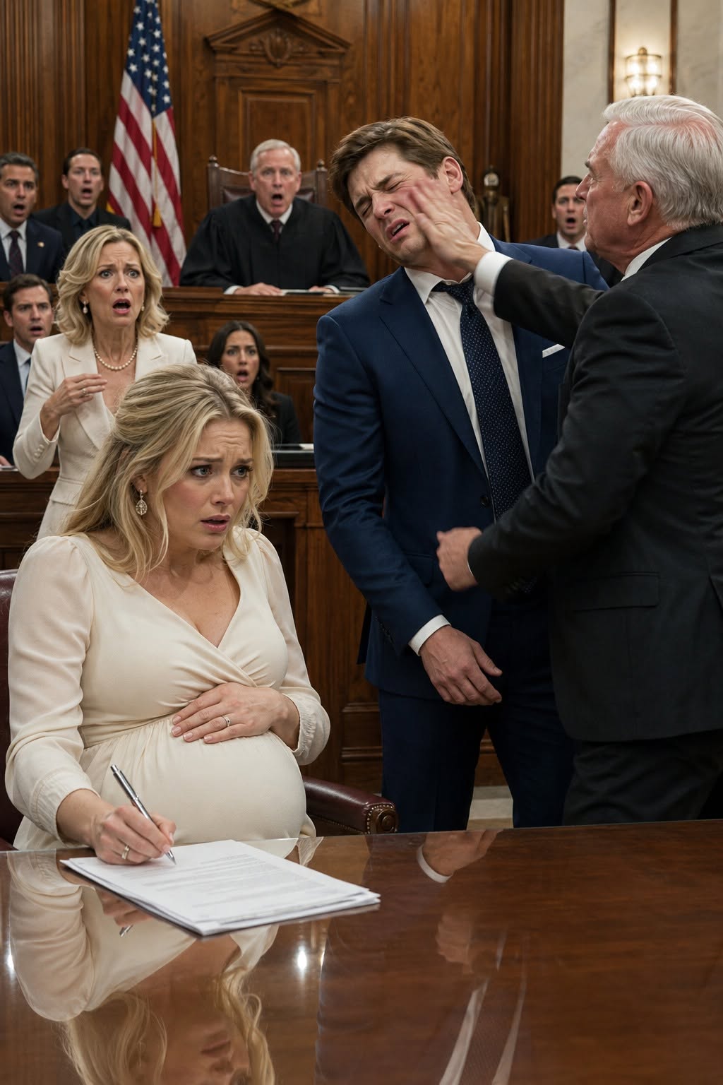 Nine Months Pregnant, I Was Forced to Sign Divorce Papers—Until a Courtroom Slap Exposed the Forged Signature, the Mother-in-Law’s Secret Lover, and the Lie That Nearly Stole My Baby’s Future...