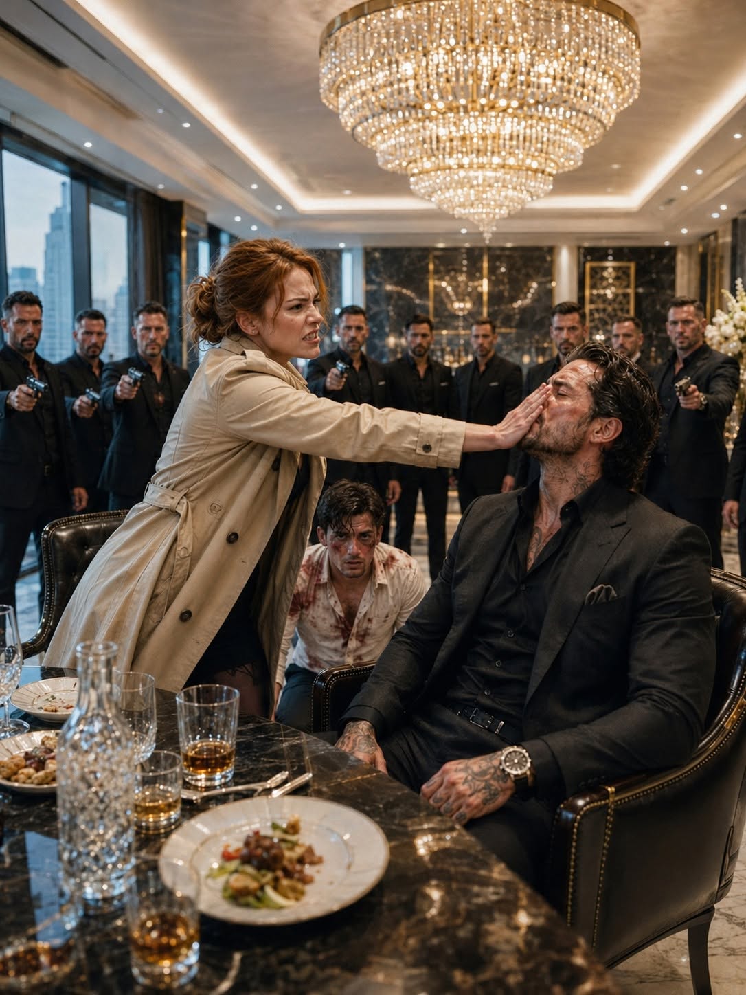 SHE SLAPPED CHICAGO’S MOST FEARED MAFIA BOSS FOR HURTING HER BROTHER—THEN HE CLEARED THE ROOM, ERASED THE DEBT, AND ANNOUNCED SHE WOULD STAND BESIDE HIM AS HIS FUTURE WIFE