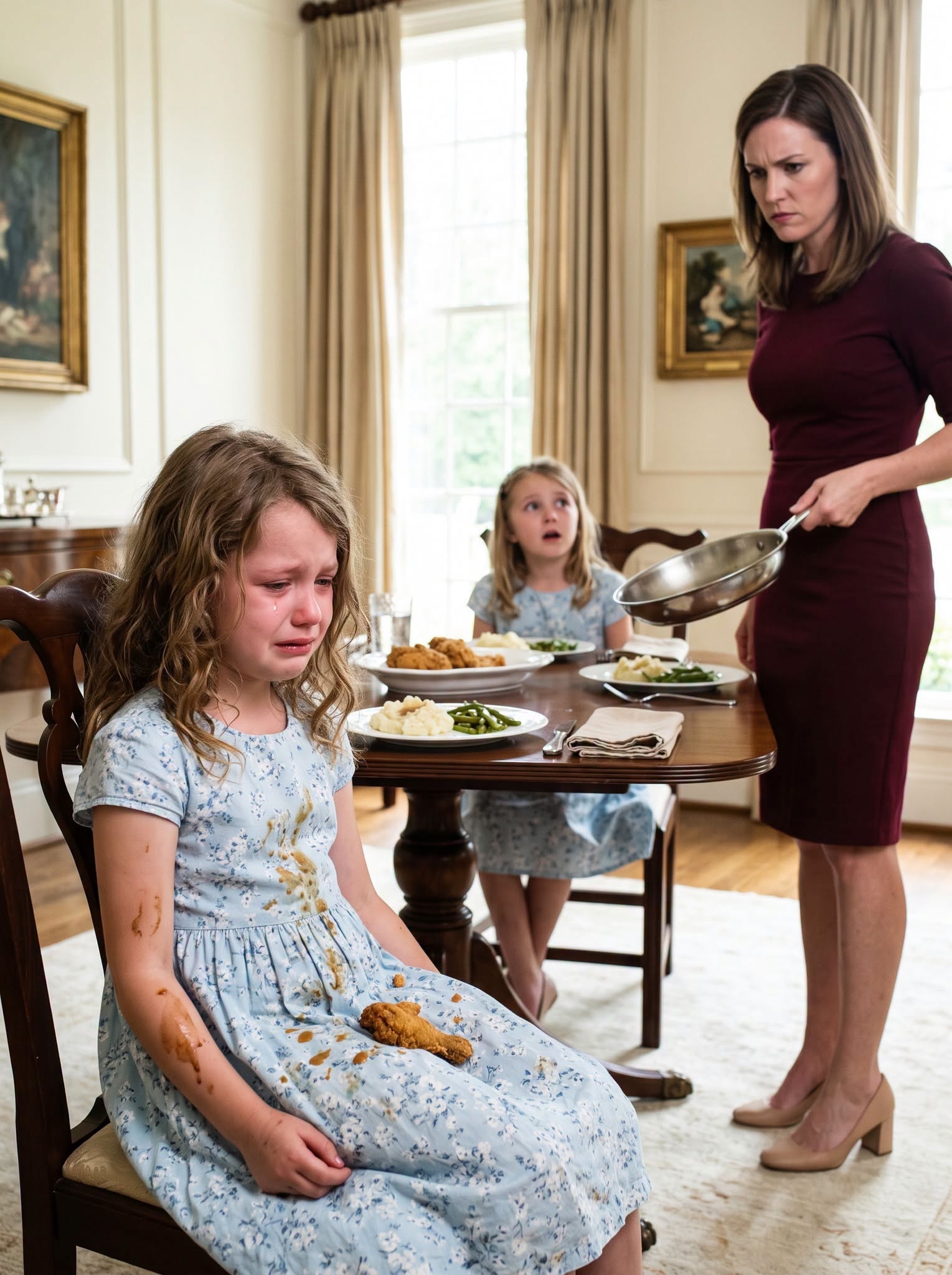 My four-year-old daughter and my niece accidentally arrived at Sunday dinner in almost matching dresses