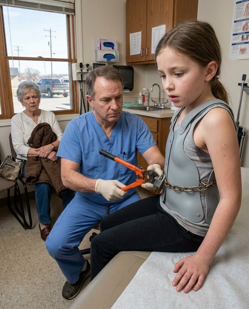 I was ten when Grandma carried me into a rural clinic with my brace secured by a tiny padlock.
