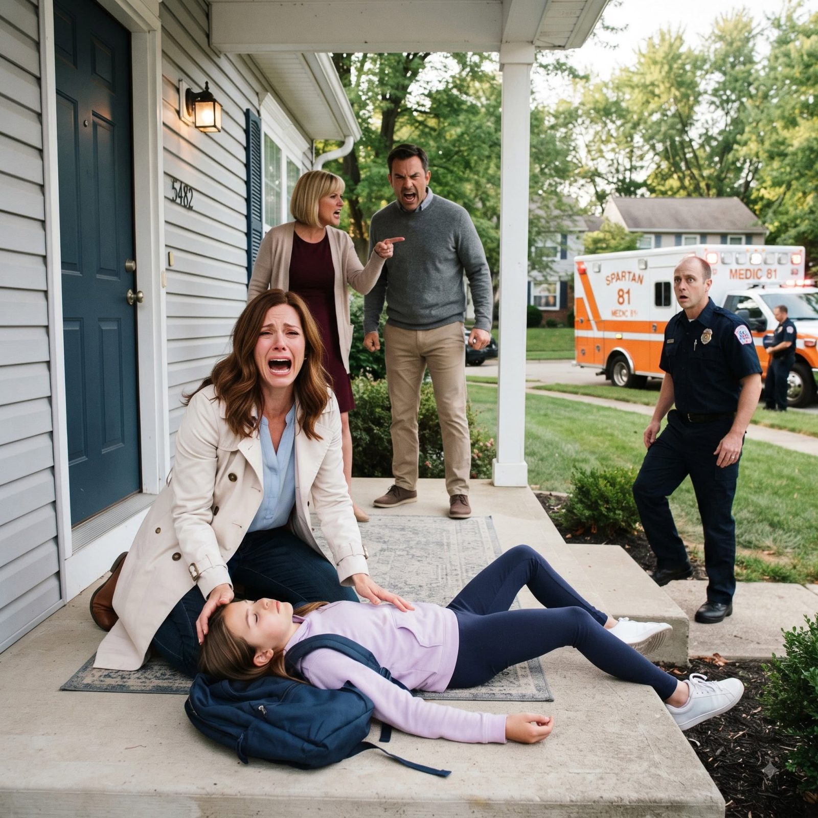 When I arrived at my ex-husband’s house, I found our daughter unconscious outside his front door.