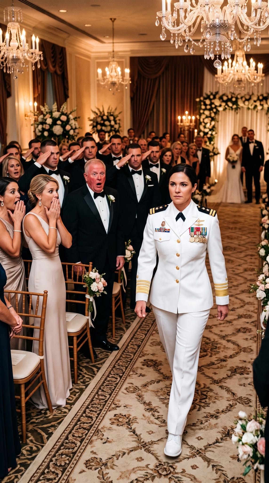 My parents were ashamed of my Navy career and ordered me to dress like a “normal guest,” but when I ignored them and entered the ceremony in uniform, the billionaire groom’s father walked straight past my dad to shake my hand.