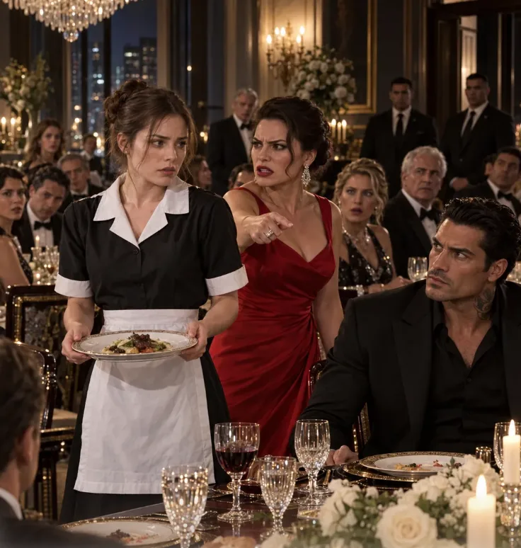 "THE MOMENT THE MAFIA BOSS’S FIANCÉE CALLED ME “A DESPERATE LITTLE MAID,” THE ENTIRE CHICAGO DINING ROOM WENT QUIET—BECAUSE I HAD JUST TAKEN HIS DINNER PLATE AWAY BEFORE HE COULD TOUCH IT.