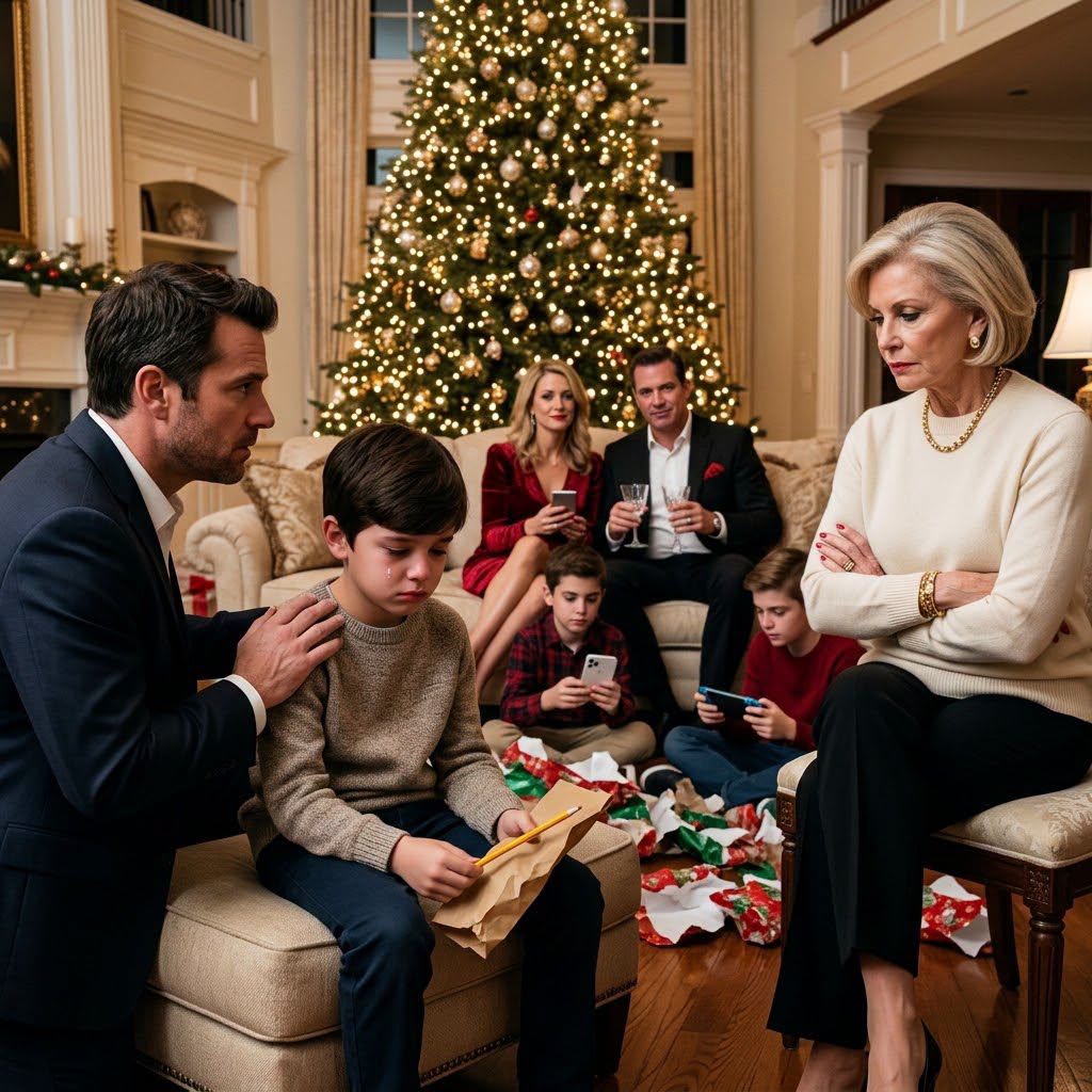 Three weeks before Christmas, my mother, Evelyn Vance, delicately laid her manicured hand over mine across the linen tablecloth of her elite country club