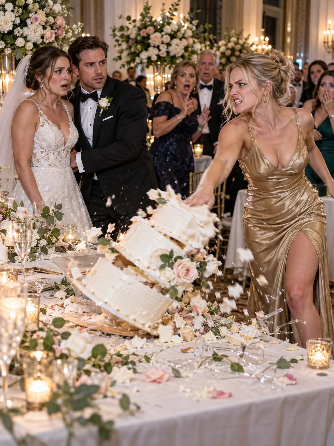 My sister showed up late to my wedding, threw her champagne, shoved my cake to the floor, and screamed that I thought I was better than everyone. Then my mother hugged her like she was the victim. I stayed calm through the reception, but that night I opened my laptop and looked at the nearly $10,000 tuition payment and apartment support she still expected from me...