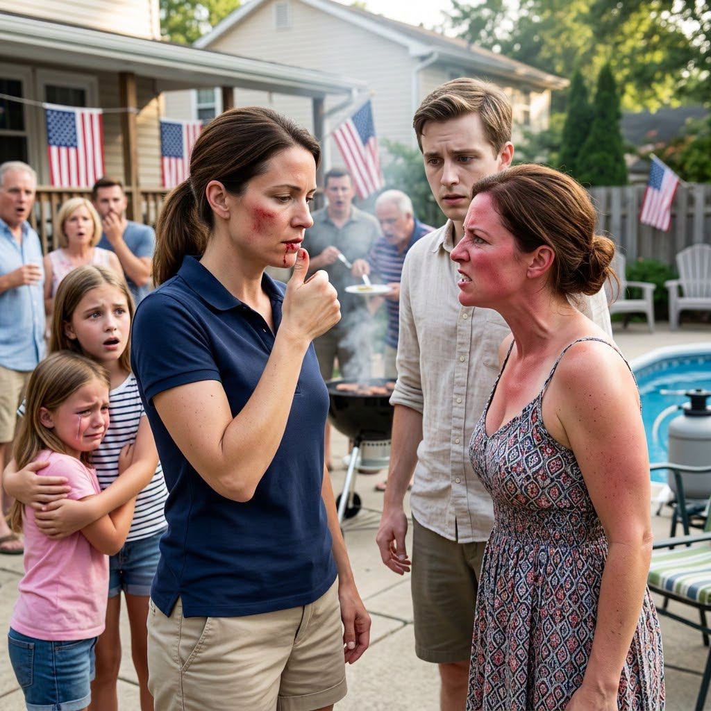 At our family barbecue, my sister-in-law slapped me in front of my children and screamed, “You’re not even a real mother!
