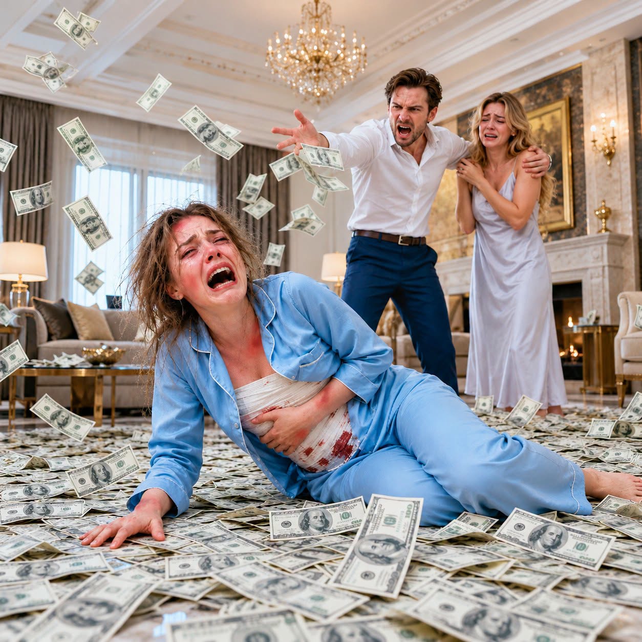 MY HUSBAND BROKE 8 OF MY RIBS AND ONLY STOPPED WHEN HIS ADOPTED SISTER WAS SATISFIED. HE TOSSED ME $8 MILLION: "$1M PER RIB." THE NEXT DAY, HIS ASSISTANT TREMBLED: "SOMETHING'S WRONG... MADAM HAS RETURNED TO HER FAMILY TO INHERIT THE CHAEBOL EMPIRE...