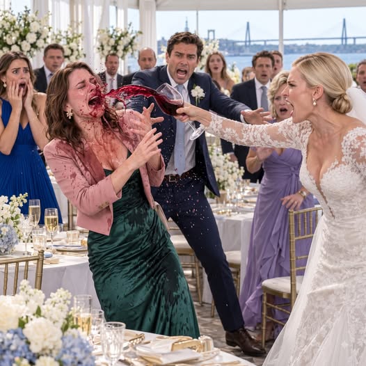 At my sister’s wedding, she threw her drink straight into my face and laughed, “Relax—it’s just a joke.” Minutes later, my skin began blistering. I rushed to the ER. Three days later, police showed up at her door.