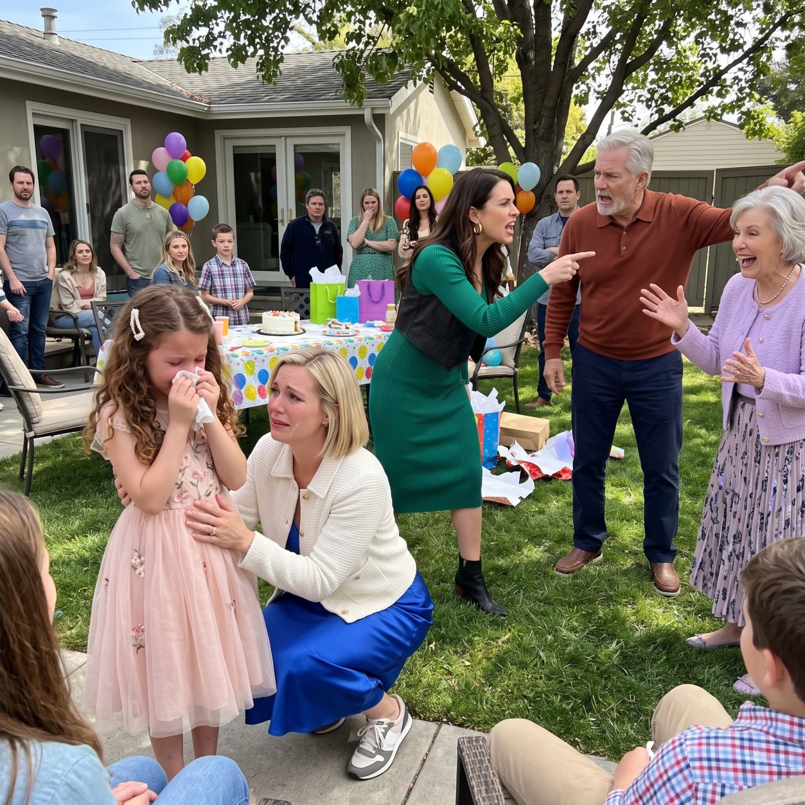 My sister broke my daughter’s nose at her birthday party and called her a “bastard.” My mom laughed, my dad threw us out, so I sent one photo to my deployed husband. Three days later, a uniform appeared.