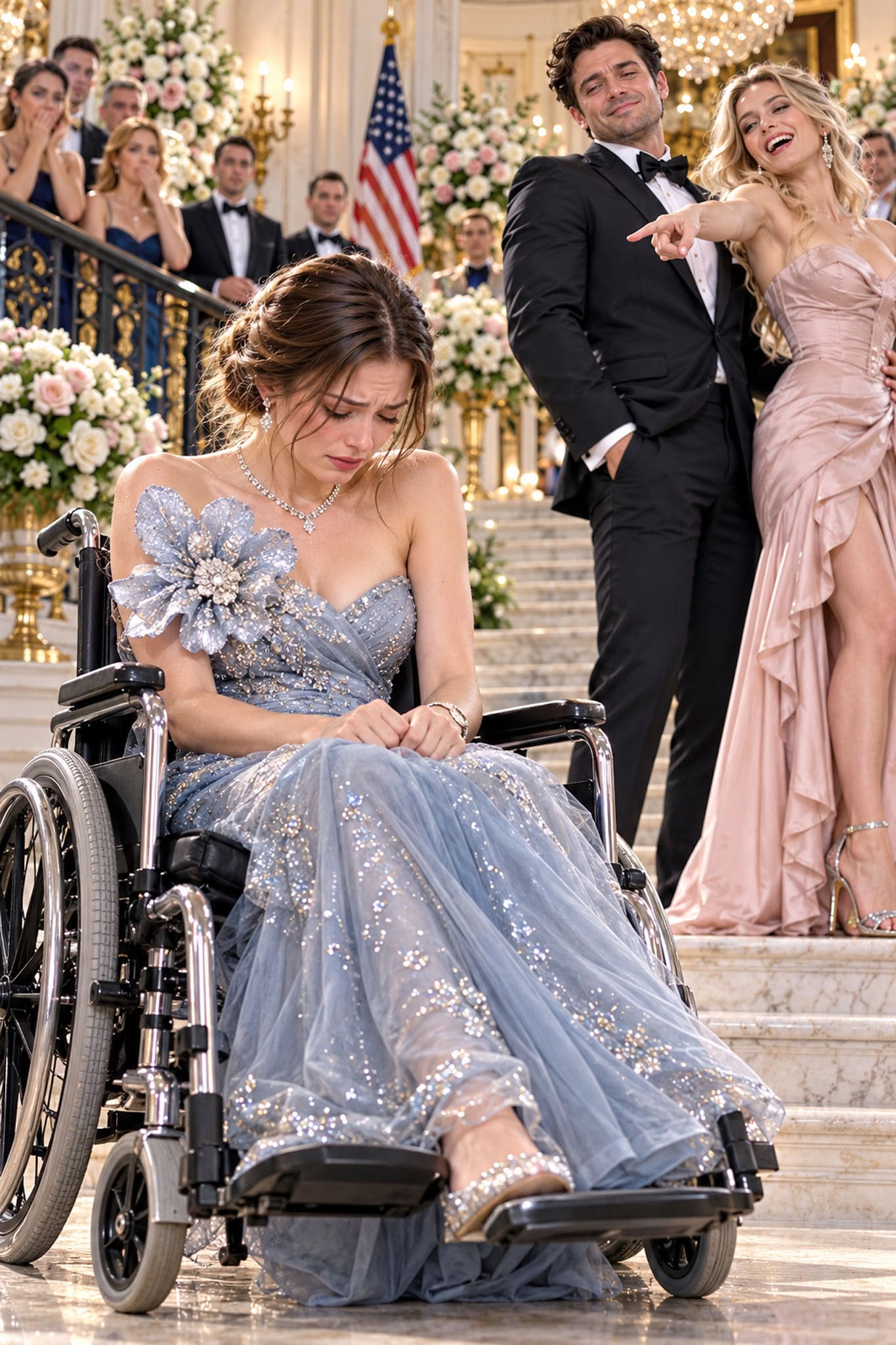 “Crawl Up The Stairs,” My Husband’s Mistress Sneered At Me In My Wheelchair Before 200 Guests—Until I Stood Up And Exposed The Secret That Could Destroy Them Both...