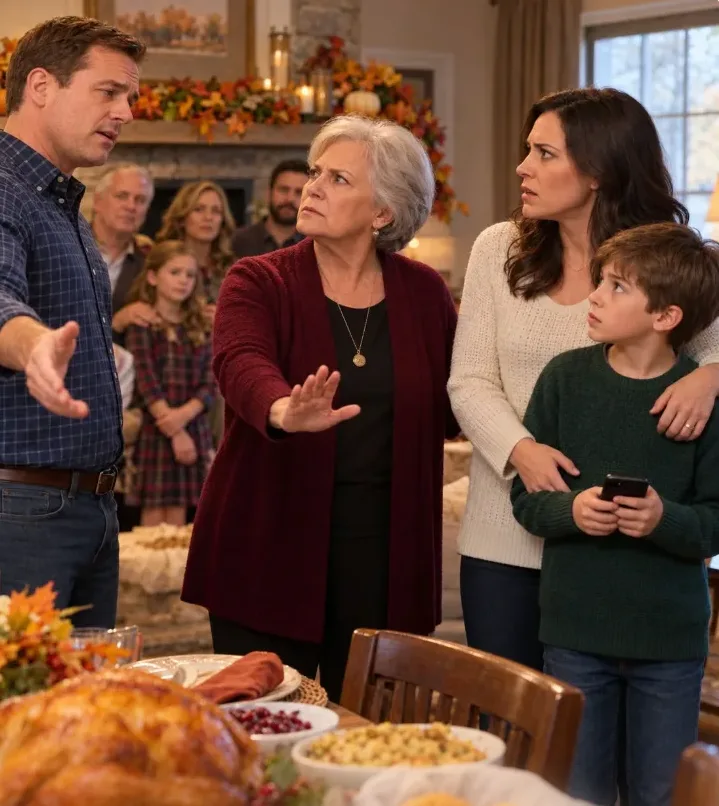 "At Thanksgiving, my own son ordered my grandson to step out of the family photo because he “wasn’t blood,” then handed the eight-year-old his phone to take the picture—but when I discovered two college-fund envelopes beside his keys and realized the third grandchild had been deliberately left out, I began to understand what my son really believed family was worth.""My son told my grandson to step out of our Thanksgiving photo because he “wasn’t blood.”