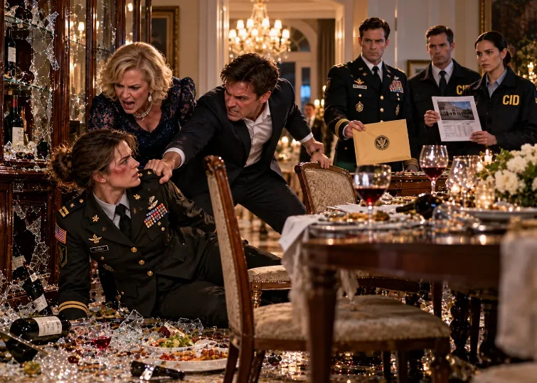 She had barely made it home from deployment when the family dinner turned into an ambush.