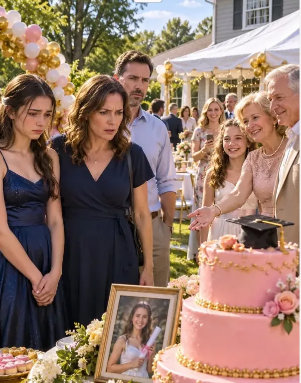 "My parents skipped my daughter’s high school graduation, then spent thousands celebrating her cousin’s middle-school promotion while a cake declared they had only one granddaughter—but when my husband reminded me that I still owned one-third of their house, I made one phone call that turned their perfect party into the beginning of their worst nightmare… See more""My daughter graduated first in her class.