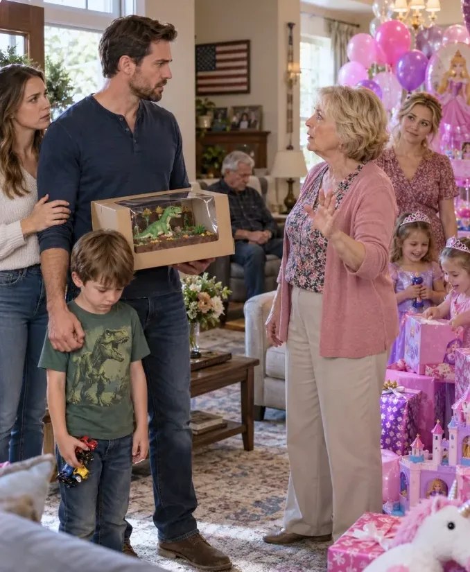 My son stood silently in his grandmother’s living room, watching his cousins unwrap presents while nobody even wished him a happy birthday,