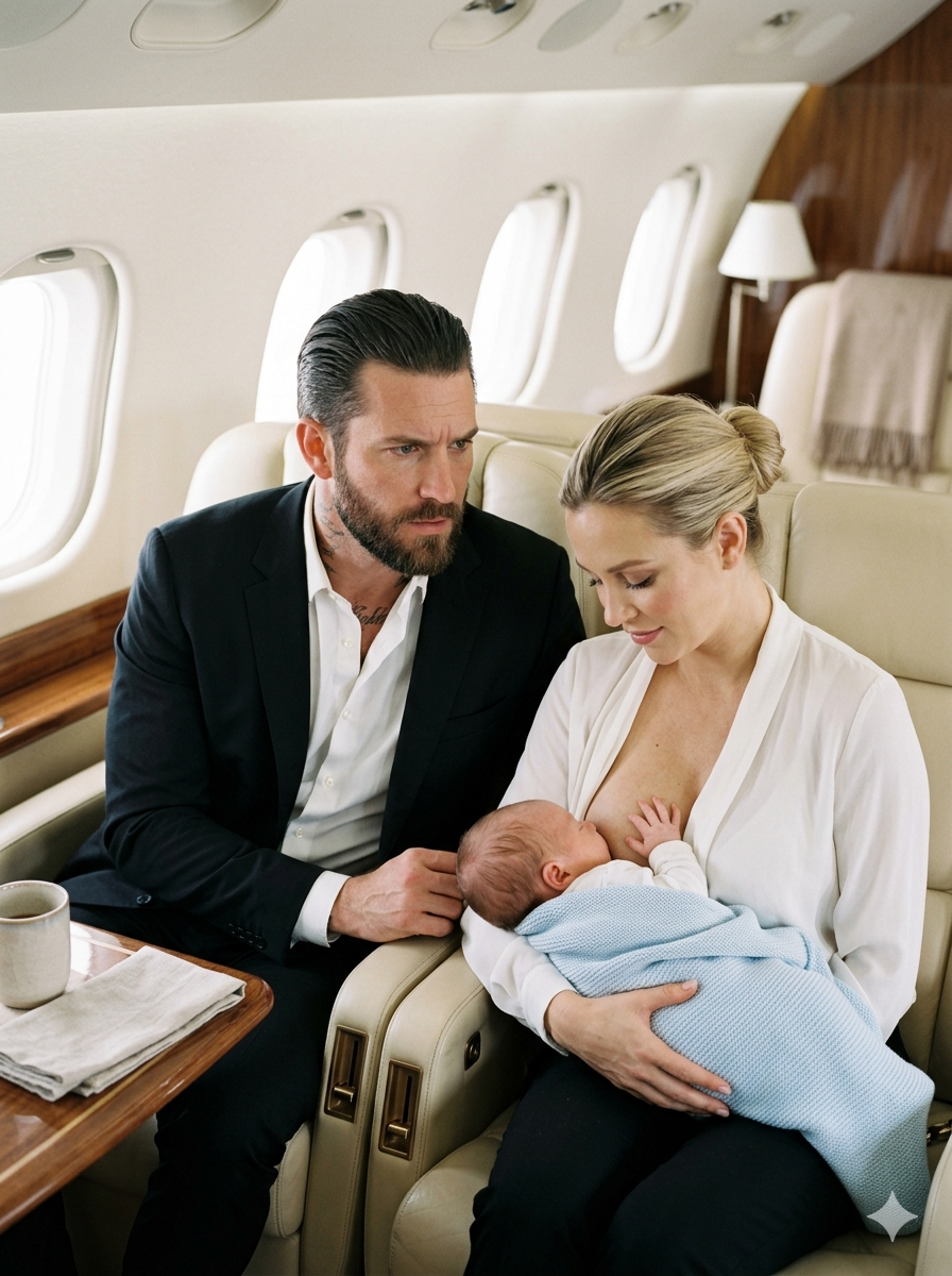 A Powerful Businessman’s Baby Wouldn’t Stop Crying On A Flight — Until A Grieving Single Mother Stepped Forward And Did What No One Else Dared… And What Happened Next Made The Powerful Father Lose Control