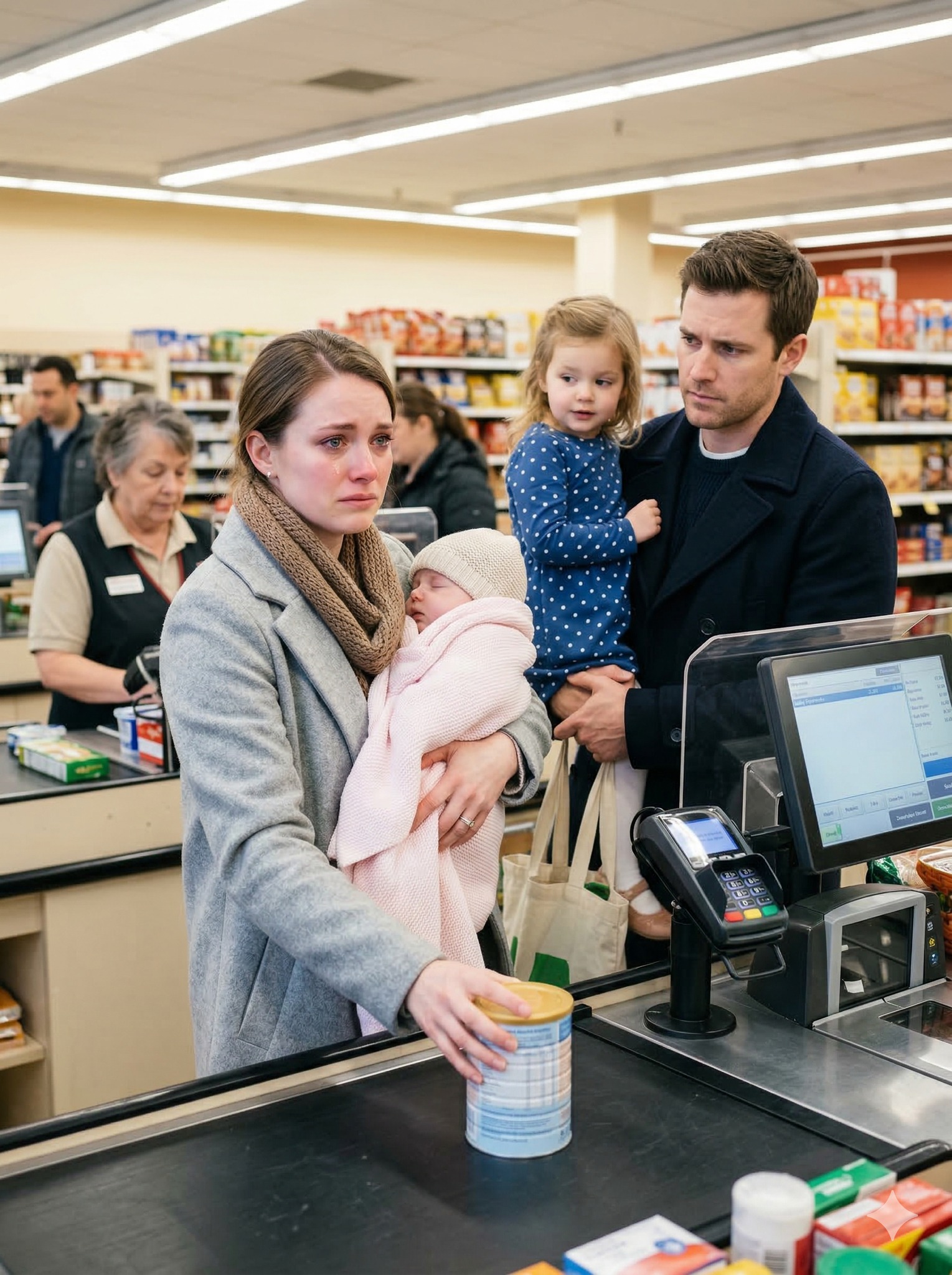 A Lonely Millionaire Watched A Single Mom Return Baby Formula At Checkout, As Her Daughter Held Her Sleeve And Whispered Something No Child Should Have To Ask — But What He Did Next… Stayed With Them For Years