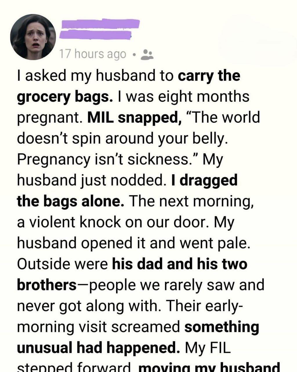 Eight Months Pregnant and...