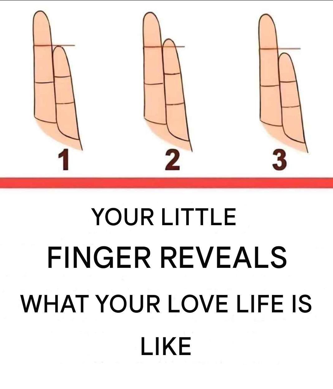 What does your pinky finger look like? Find out what you think about love. - All easy recipes