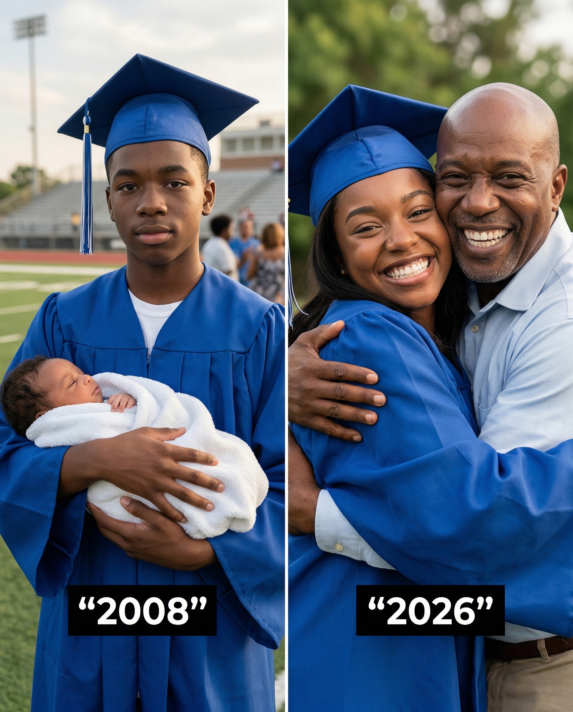 The night before his graduation, my dad found a baby in his bike basket — 18 years later, the woman who abandoned her showed up at my ceremony