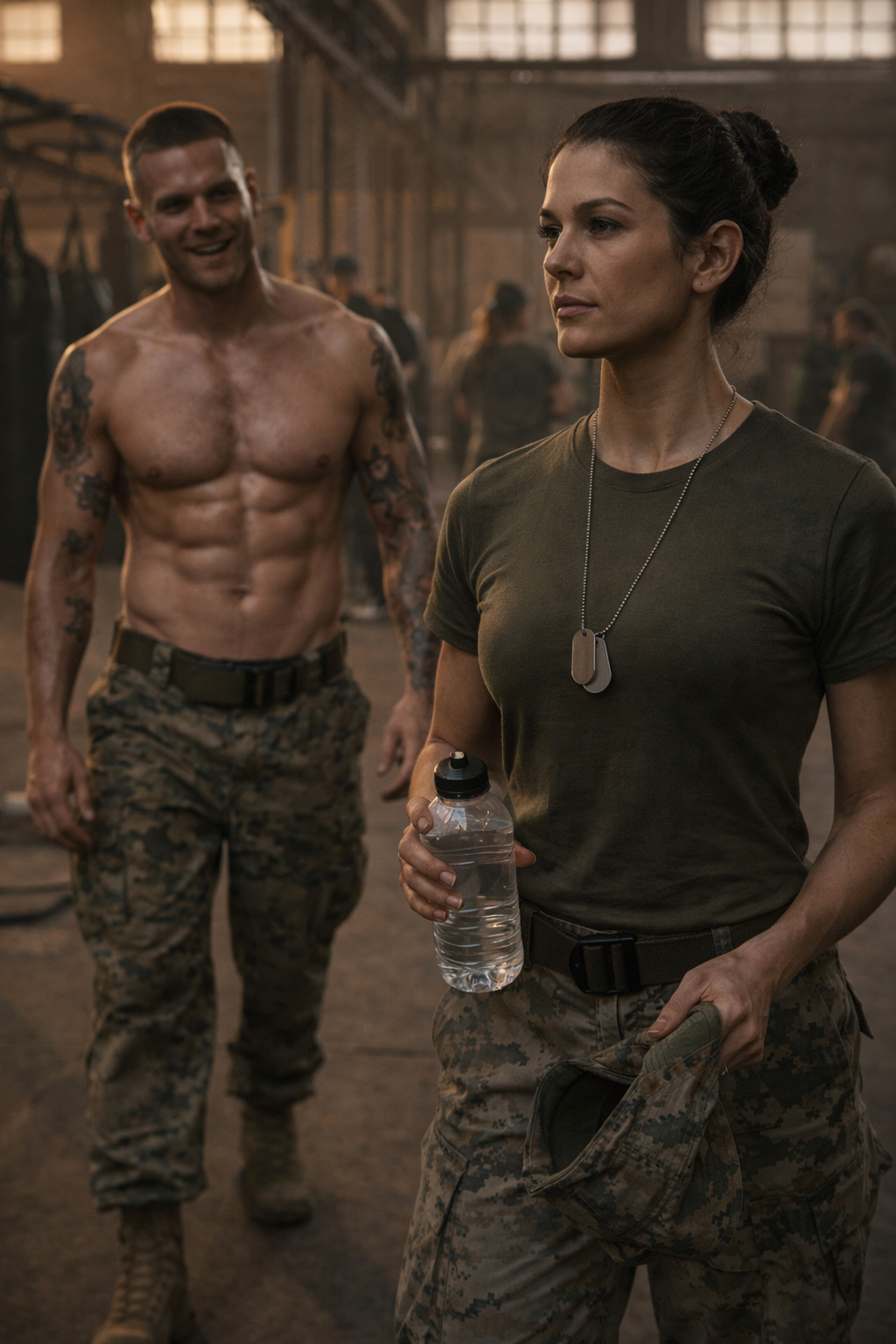The familiar roar filled the gym. Metal clanged. Heavy barbells slammed into the floor. Punching bags swayed after each precise blow. Sweat, dust, and heat hung in the air like a living thing.
