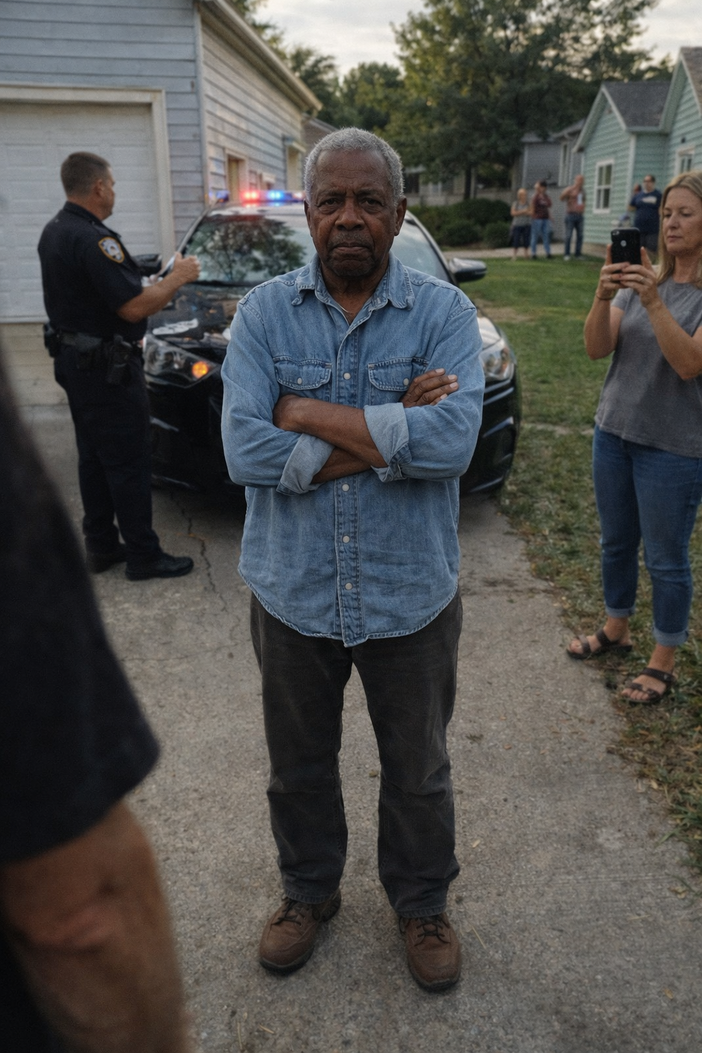 Neighbors Called the Authorities on My 72-Year-Old Dad for Getting Rid of Dogs for Money – When We Opened His Garage, the Officer Was Left in Tears