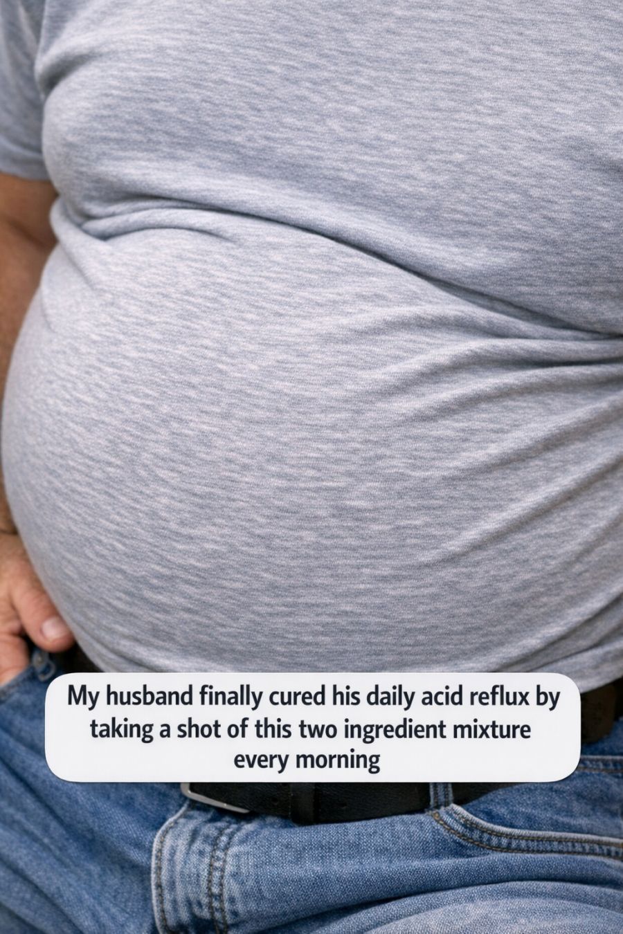 My husband finally cured his daily acid reflux by taking a shot of this two ingredient mixture every morning