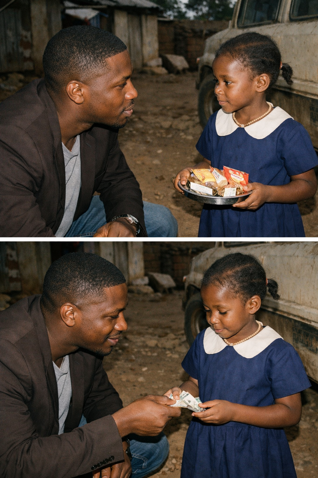 A Billionaire Saw a Poor Little Girl Wearing His Lost Necklace—Then Her Answer Changed Everything