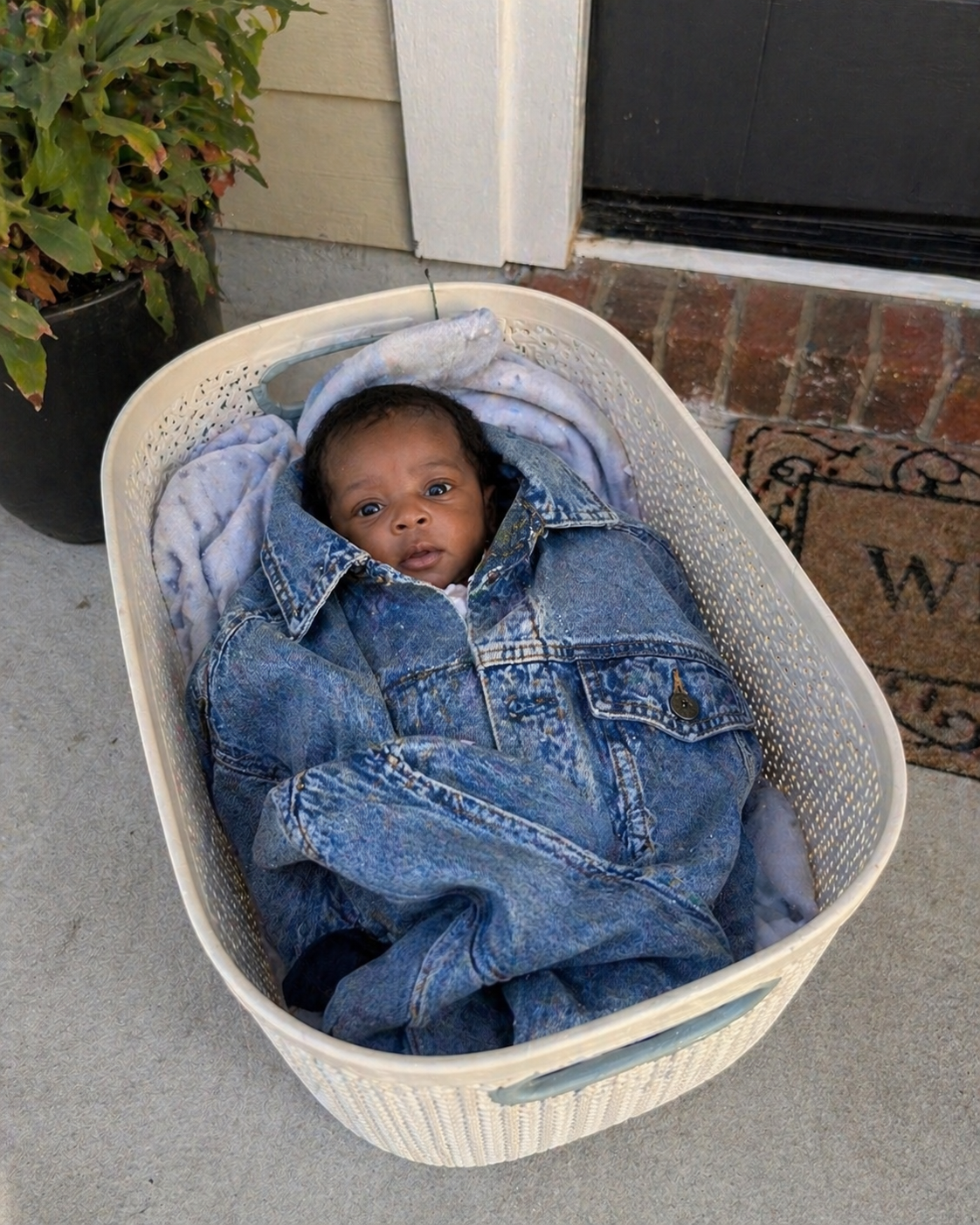 I Found a Baby Wrapped in My Missing Daughter’s Denim Jacket on My Porch – The Chilling Note I Pulled from the Pocket Made My Hands