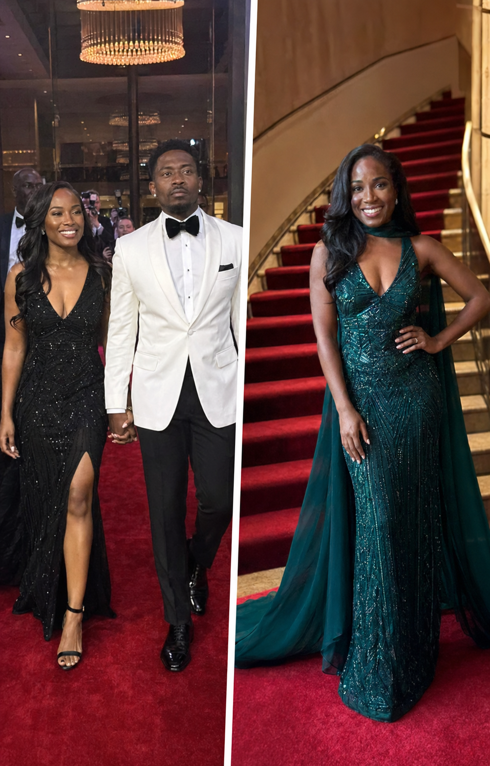 He brought his young “guest” to the charity gala, convinced his wife was home sick—until she walked in wearing gold, took the microphone, and called the mistress onstage in front of 300 people. In one calm speech, she turned his secret into a public spectacle… and the real reason she’d waited months to do it only surfaced after the applause stopped.