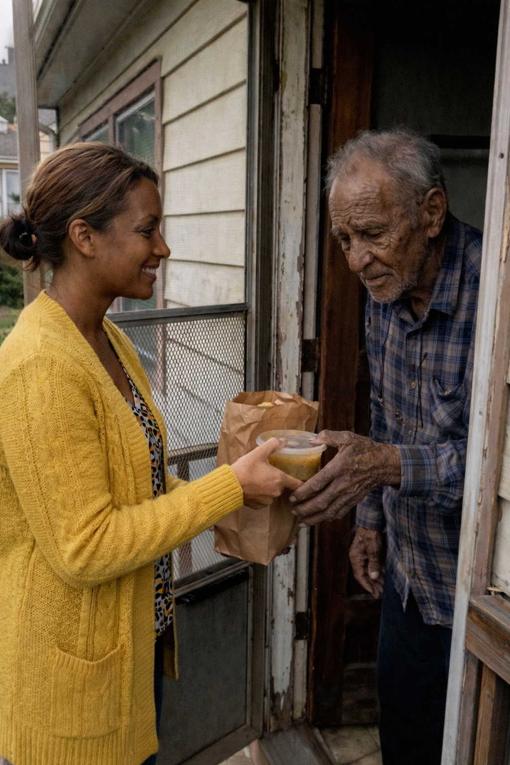 I Spent Years Cooking Dinner for the Loneliest, Meanest 80-Year-Old Man on My Street – When He Passed Away, His Will Left Me and His 3 Children Speechless