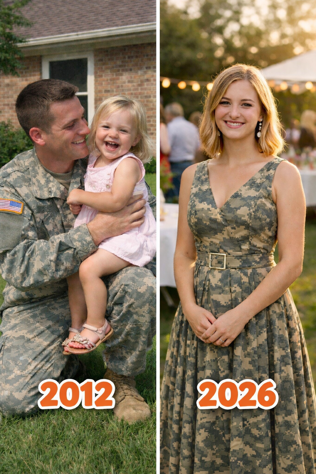 Dad’s Uniform Prom Dress…