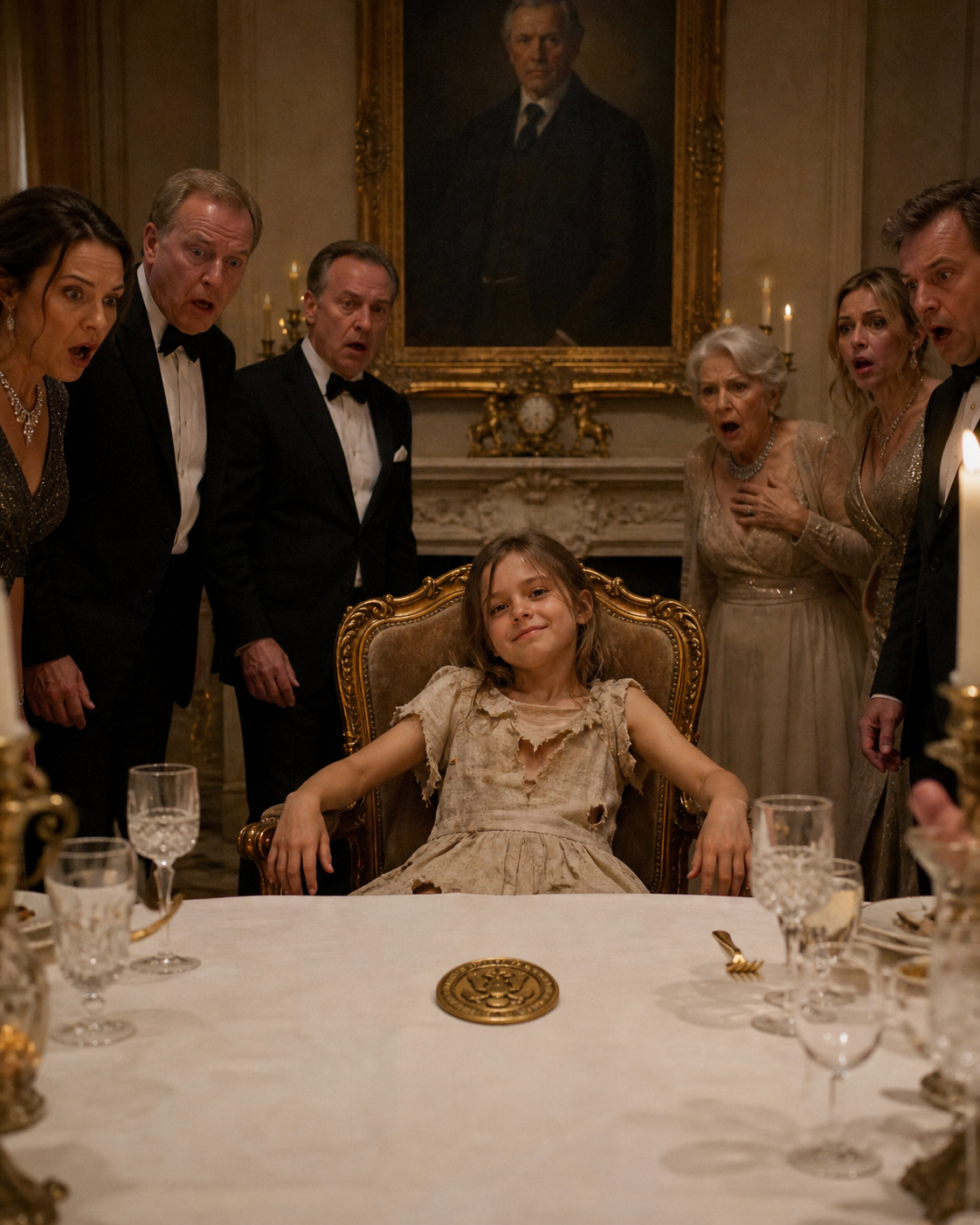 The Empty Chair - A Little Girl in a Torn Dress Walked Into a Dynasty's Annual Gathering and Sat in the Dead Founder's Chair