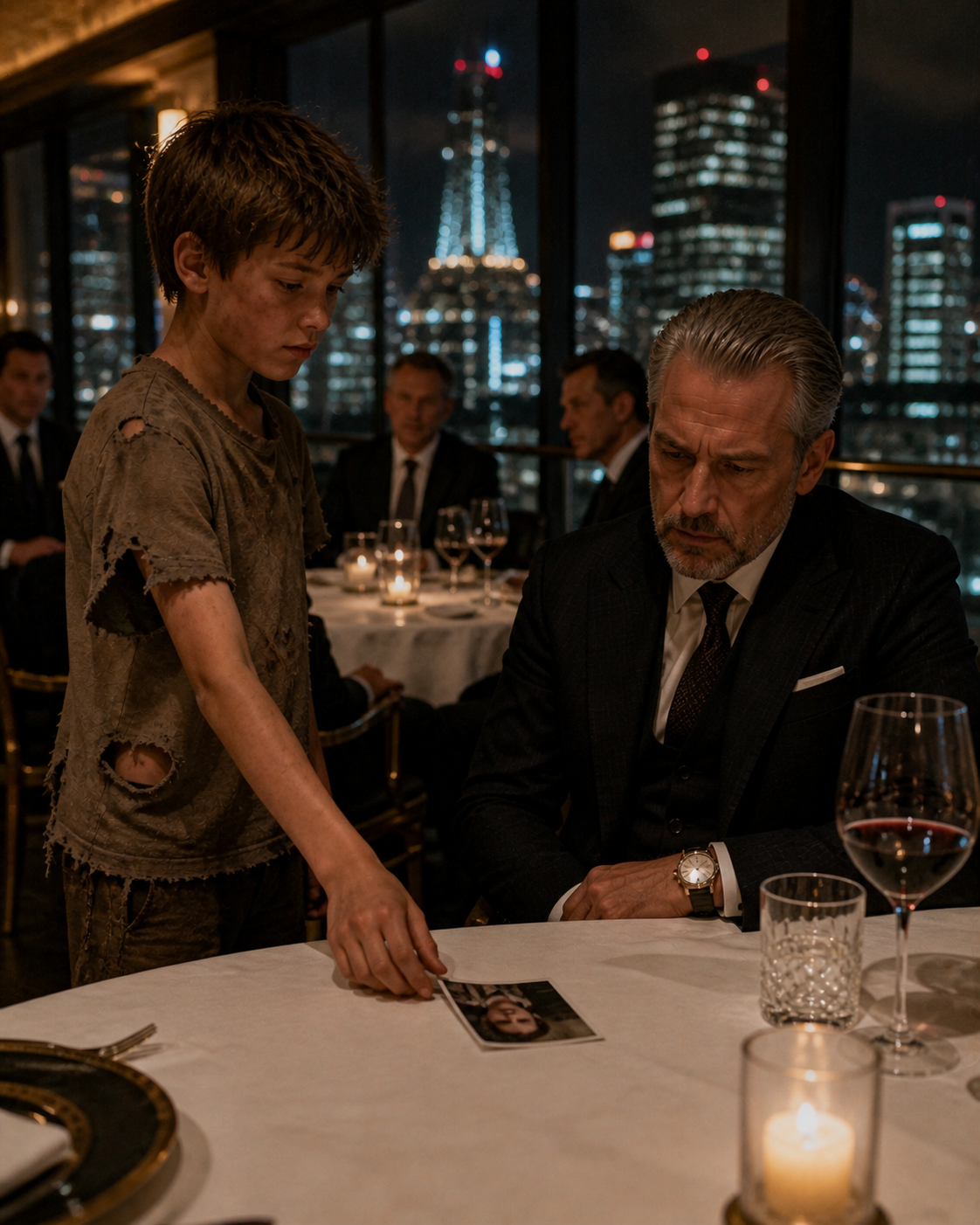 The Photograph - A Ragged Boy Walked Into a Rooftop Restaurant and Placed a Photograph Face Down in Front of the Most Powerful Man in the Room