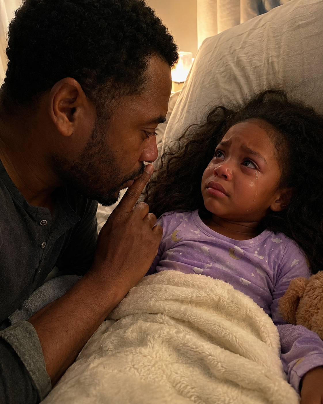 “Dad… my back hurts so much I can’t sleep. Mom said I shouldn’t tell you.”
