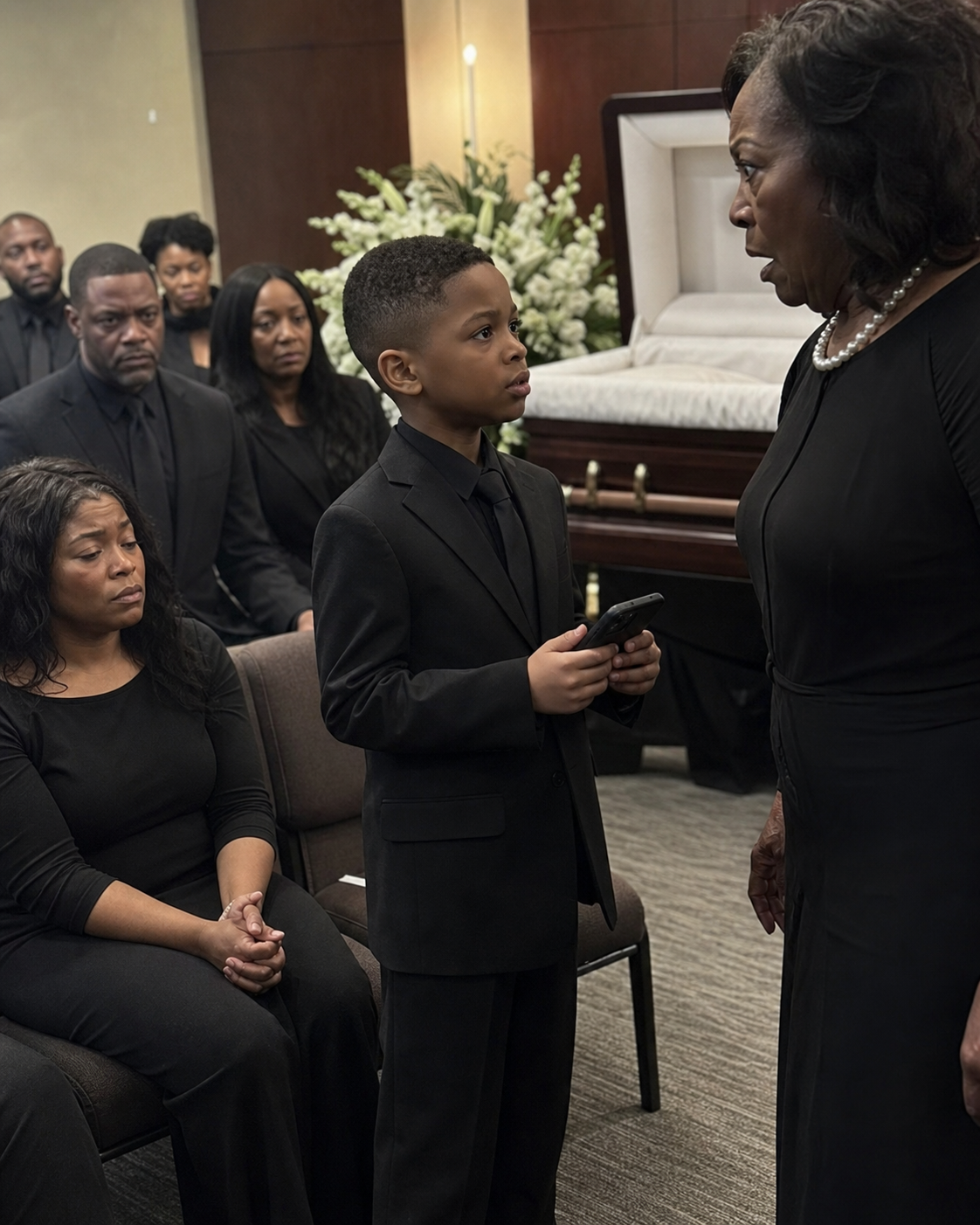 At my husband’s fu:neral, his mother fixed her gaze on me and said with chilling calm, “Better he’s gone now than forced to live with the embarrassment she brought him.”