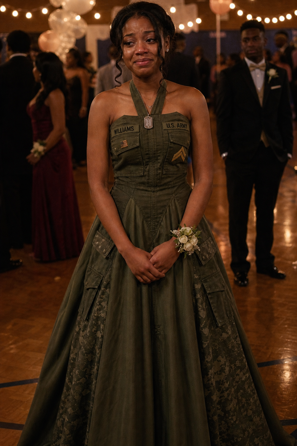 I Made My Prom Dress From My Dad's Army Uniform in His Honor – My Stepmom Teased Me Until a Military Officer Knocked on the Door and Handed Her a Note That Made Her Face Turn Pale