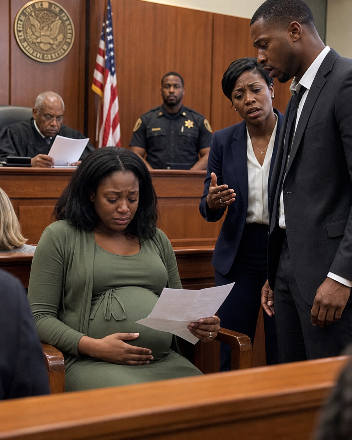 Eight Months Pregnant, I Came To Court For A Divorce — But When My Husband’s Mistress H:i:t Me In Front Of Everyone, The Judge Suddenly Ordered The Courtroom Sealed-tete