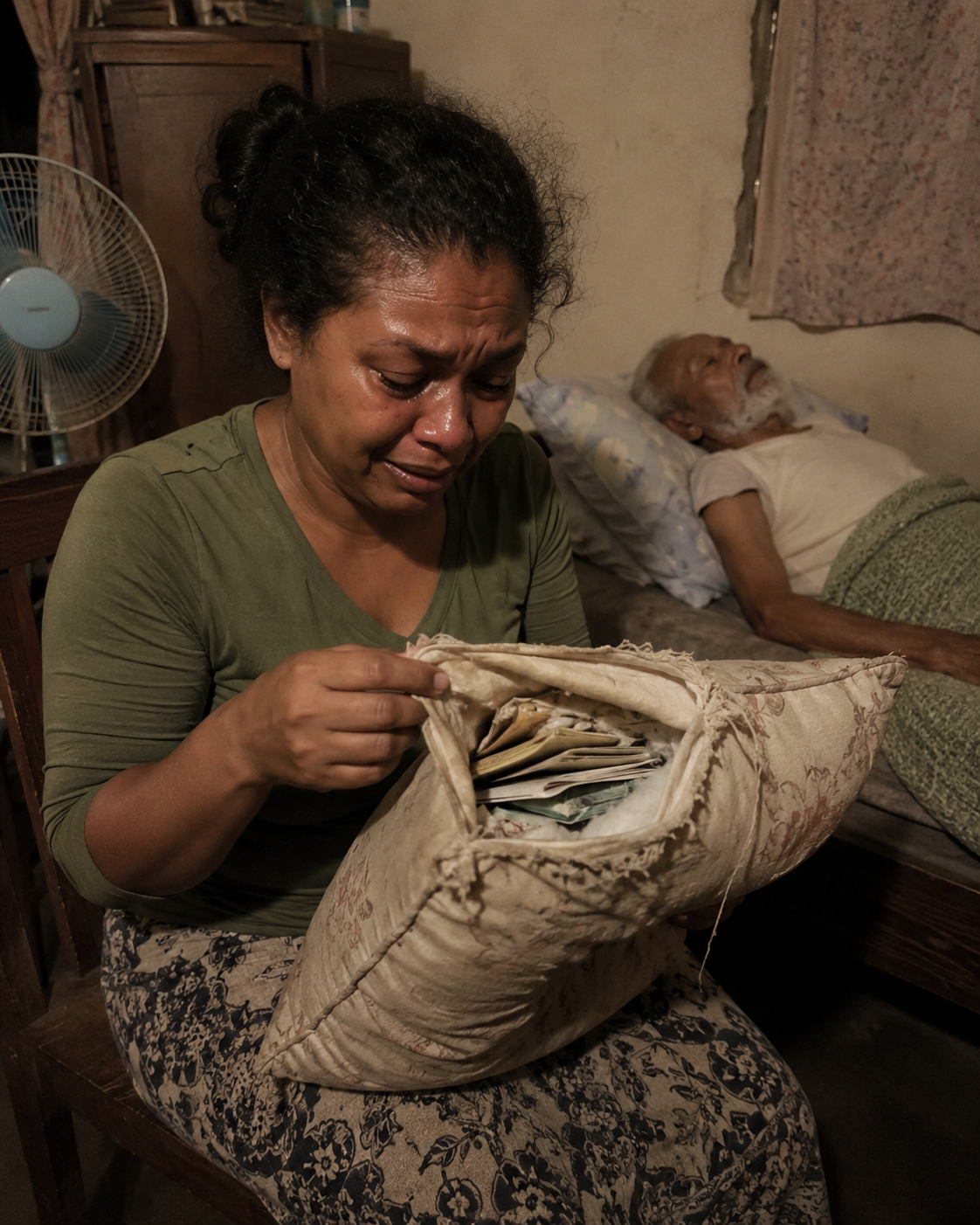 My father-in-law had no pension; I cared for him for twelve years as if he were my own father… and before he died, he left me a torn
