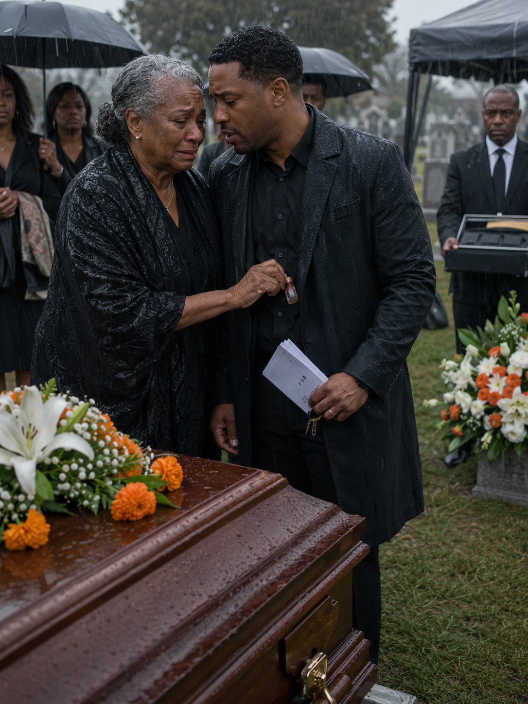 At my husband's funeral, my son squeezed my hand. And he whispered, "You're no longer part of this family."