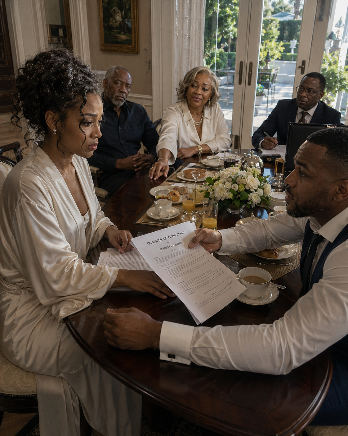 The morning after our wedding, my husband brought a notary to breakfast so he could take control of the company my grandmother had built from absolutely nothing.
