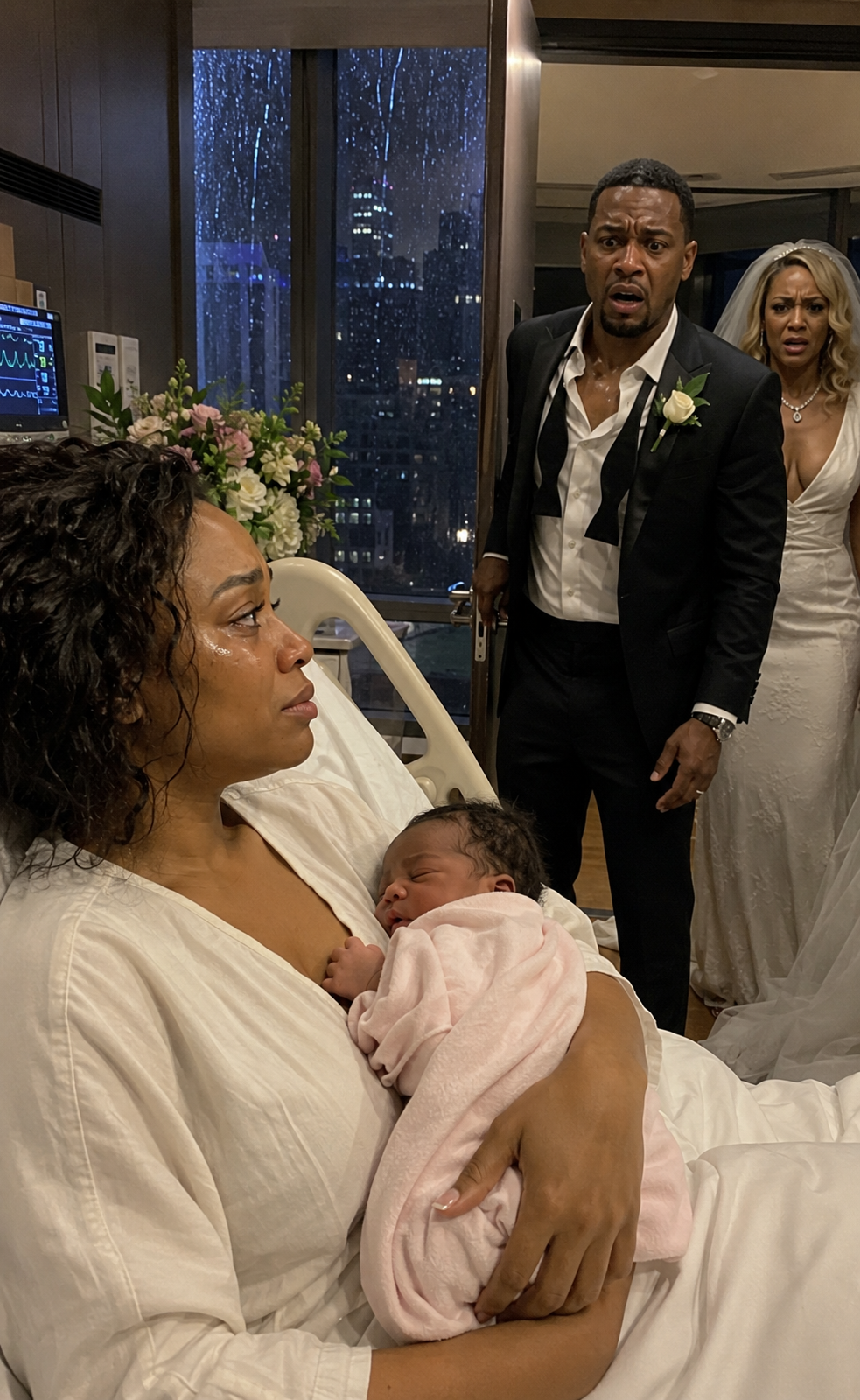 Six months after our divorce, my ex-husband called to invite me to his wedding. I told him, “I just gave birth. I’m not going anywhere.” Thirty minutes later, he showed up in my hospital room wearing his wedding suit… and with a face white with terror.