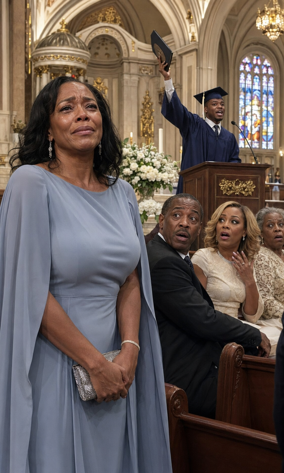 My Stepmom Humiliated My Mom at My Graduation by sending her to the background, but I took the microphone and got the worst revenge in front of 1000 people…