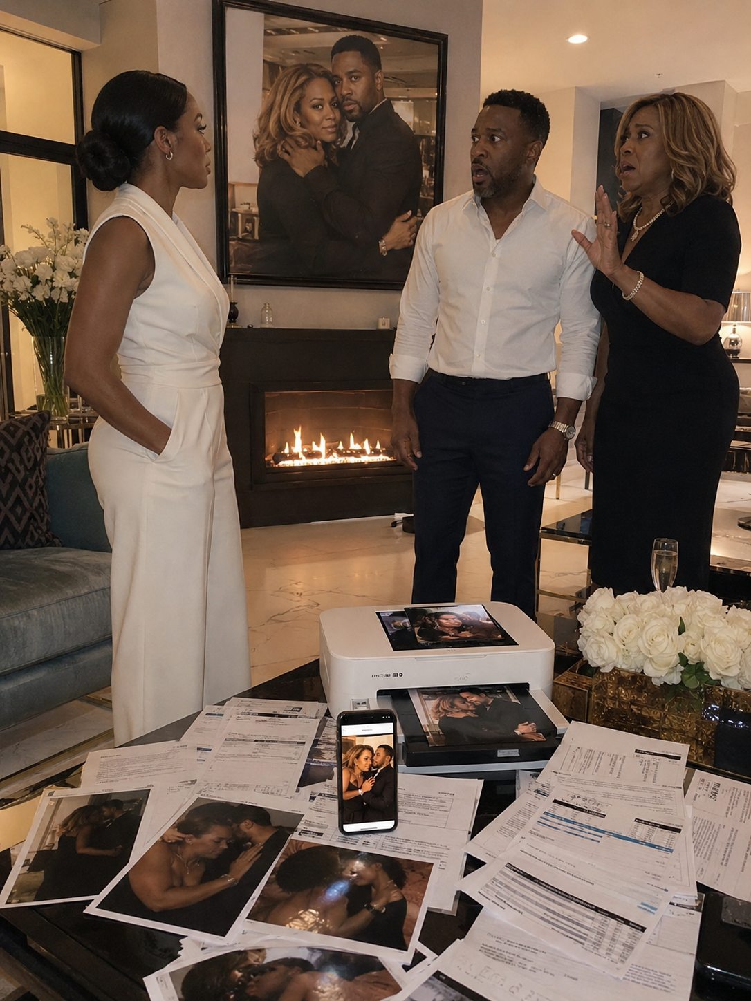 My Husband’s Stepmother Sent Me Their Private Photo — So I Printed It Six Feet Wide and Hung It in Our Living Room.