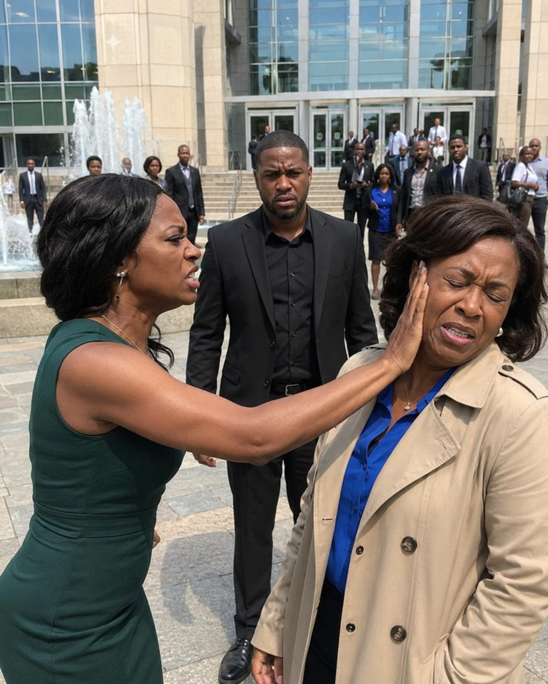 My Husband’s Mistress sʟᴀᴘᴘᴇᴅ Me Outside the Courtroom. I Didn’t Cry, I Didn’t Scream… I Just Smiled. Minutes Later, the Entire Room Found Out Who I Really Was.