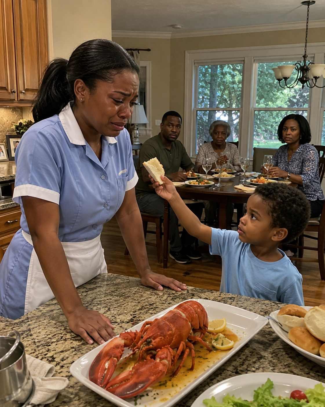 After a Brutal 12-Hour Shift, I Came Home to Find My Mother-in-Law Had Given My 5-Year-Old Son Cold Rice While the Rest of the Family Ate the $300 Lobsters I Bought — Then My Son Pulled a Tiny Piece of Lobster From His Pocket and Said, “I Saved It for You, Mommy.”