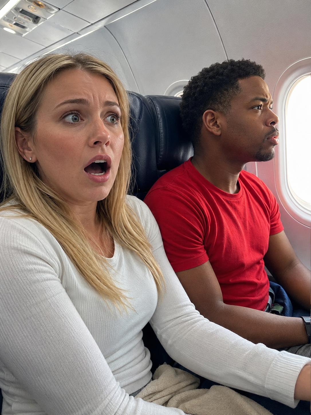 A Black Single Dad Was Asleep in Seat 8A… Until the Captain Asked for a Combat Pilot
