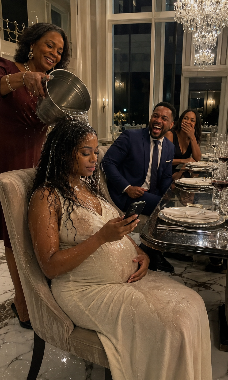 I never told my ex-husband and his wealthy family I secretly owned their employer’s billion-dollar company. They believed I was a poor pregnant burden. At dinner, my ex-mother-in-law “accidentally” dumped ice water on me to emba:rrass me.