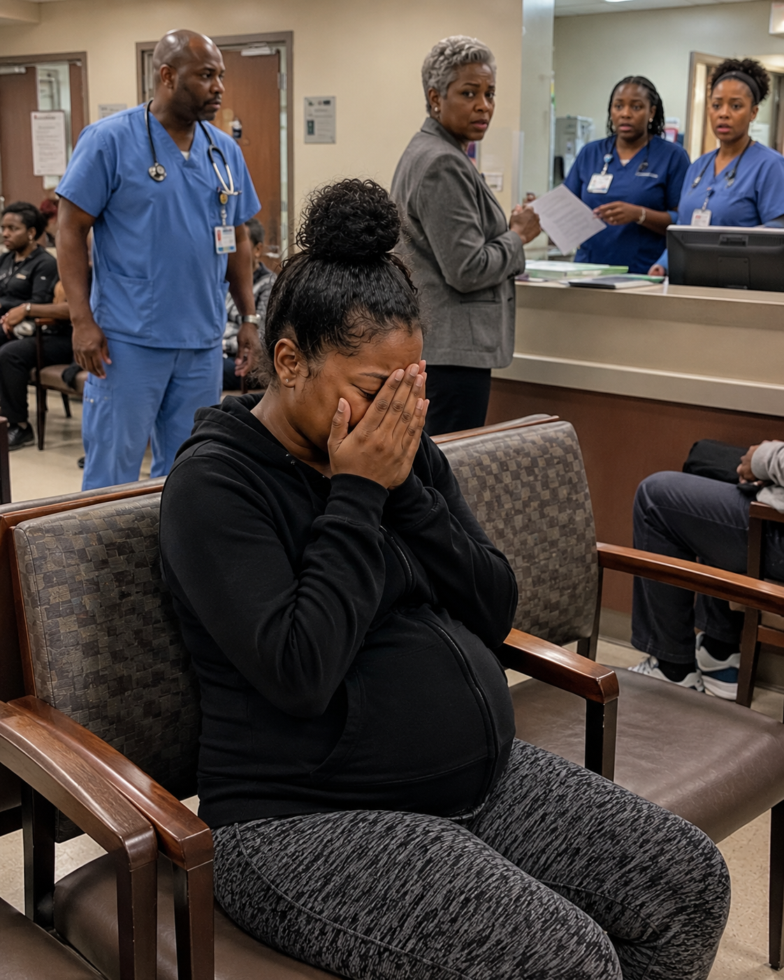 I was hunched over in the waiting room, clutching my stomach and pleading, “Please—something is wrong,” while my mother-in-law calmly told the receptionist, “She exaggerates everything.” Because I didn’t have the “proper” family member beside me, they kept sending me back to the chairs. By the time a doctor finally checked me, the quiet monitor told the whole story—and even as I collapsed, my husband’s family murmured, “See? She was never strong enough to carry a baby.”